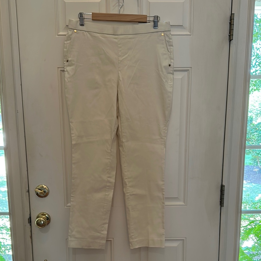 Anne Klein Chic Cream Trousers